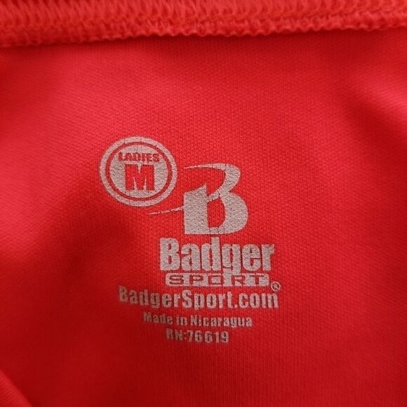 Badger Sports Long Sleeve Neon Pink Top. Size M - Picture 8 of 11
